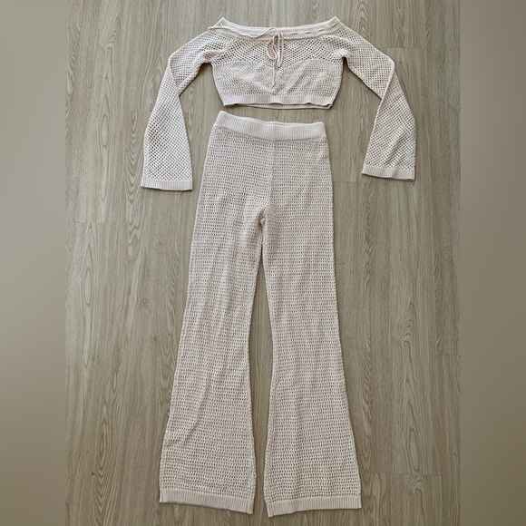 Crochet sweater pant set nwot - Picture 5 of 5